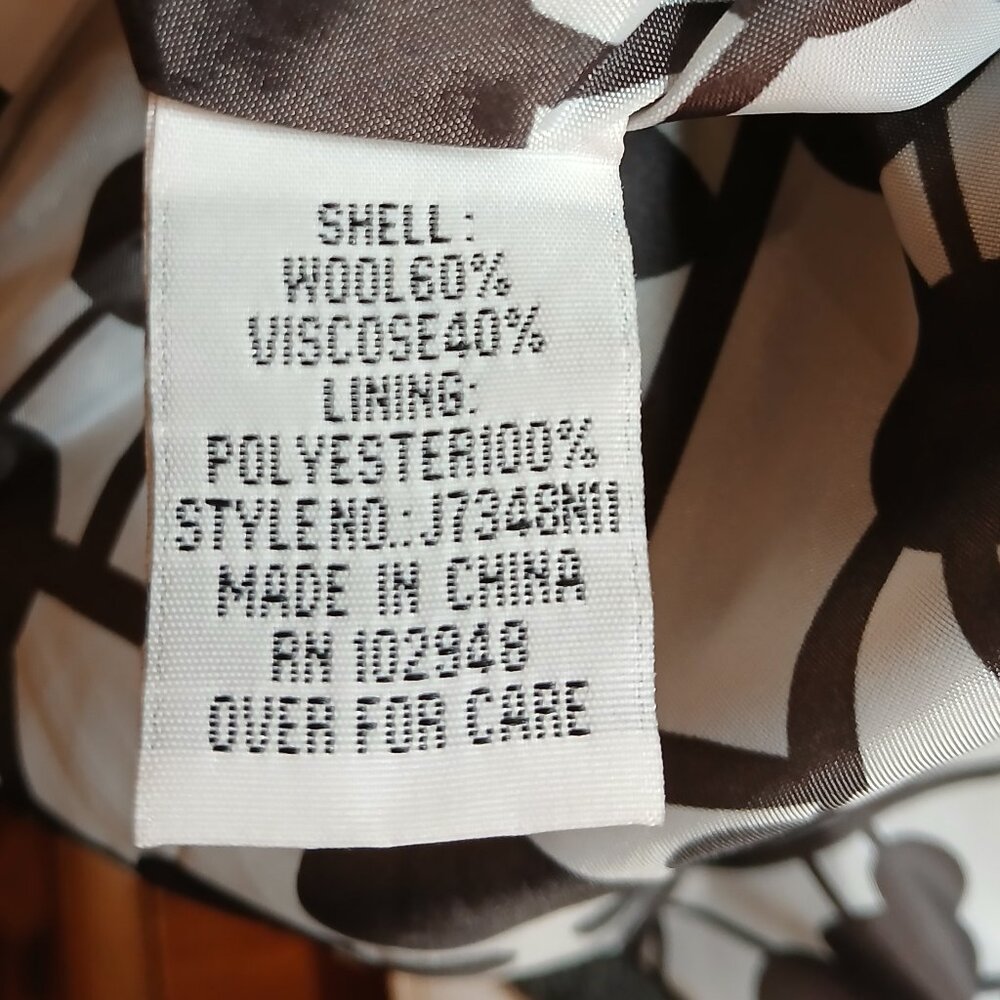 TULLE Dark Gray Long Wool Peacoat XS - Picture 9 of 9